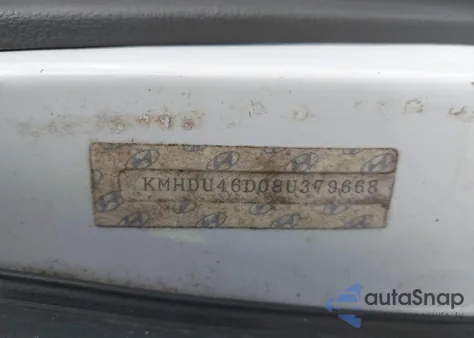 2008 Hyundai Elantra Gls/Se from USA, damaged, VIN KMHDU46D08U379668